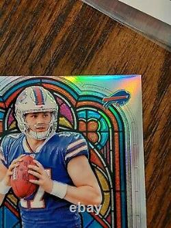 2018 Panini Prizm JOSH ALLEN STAINED GLASS ROOKIE SILVER PRIZMS RC SP #SG-8