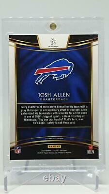 2018 Select Josh Allen Silver Prizm Rookie Concourse Card #24 Buffalo Bills