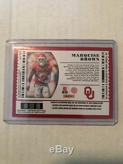 2019 Contenders Draft College Ticket Cracked Ice Auto RC MARQUISE BROWN /23