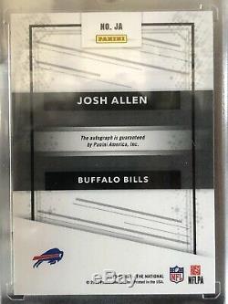 2019 Panini The National Private Signings Josh Allen Auto Cracked Ice /25 Bills