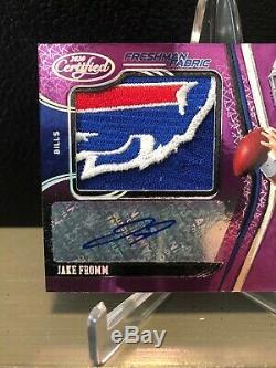 2020 Certified Jake Fromm Freshamn Fabric Patch Auto 3/5