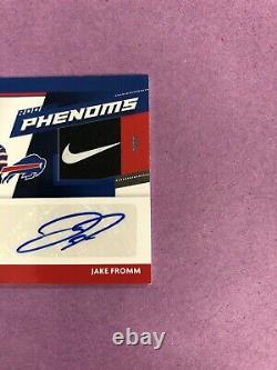 2020 Donruss Jake Fromm RC Rookie Phenoms RPA NIKE Logo Tag Patch Auto True 1/1
