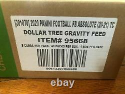 2020 Factory Sealed ABSOLUTE Football Dollar Tree Gravity Feed Box 48 Packs