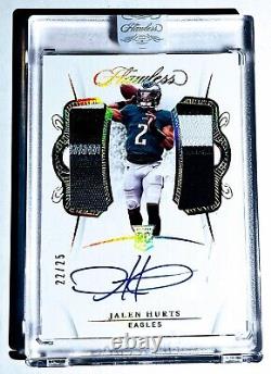 2020 Jalen Hurts Flawless Rookie Patch Auto #22/25 Eagles