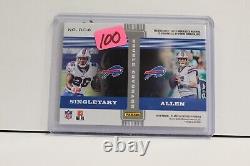 2020 Josh Allen Devin Singletary Double Coverage Patch #18/25 Buffalo Bills