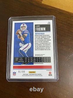2020 Panini Contenders Optic Jake Fromm Orange Prizm On Card Auto RC /99 SP Mint