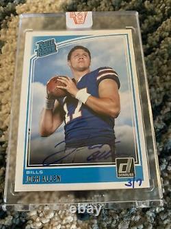 2020 Panini Honors Recollection Collection Josh Allen Auto #3/7 Donruss Rookie