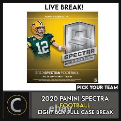 2020 Panini Spectra Football 8 Box (full Case) Break #f553 Pick Your Team