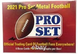 2021 Leaf Pro Set Metal Football Hobby Box Factory Sealed NEW