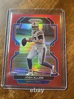 2021 Panini Prizm Josh Allen #117 Red Prizm SSP Retail Buffalo Bills Case Hit