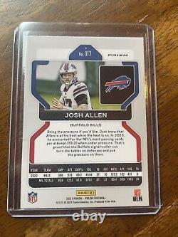 2021 Panini Prizm Josh Allen #117 Red Prizm SSP Retail Buffalo Bills Case Hit