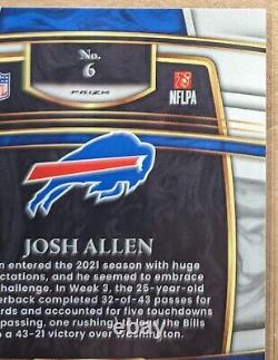 2021 Panini Select Football Cosmic Prizm Josh Allen #6 Buffalo Bills