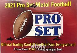 2021 Pro Set Metal Football Factory Sealed Hobby Box