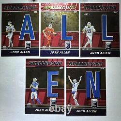 2022 Donruss Elite Josh Allen Spellbound Set Red /99 Buffalo Bills A L L E N