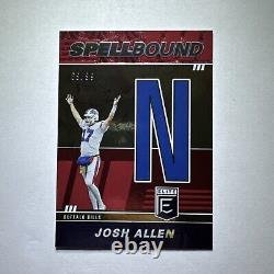 2022 Donruss Elite Josh Allen Spellbound Set Red /99 Buffalo Bills A L L E N