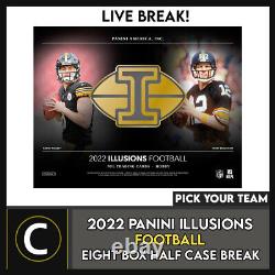 2022 Panini Illusions Football 8 Box (half Case) Break #f1080 Pick Your Team