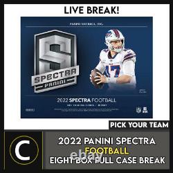 2022 Panini Spectra Football 8 Box (full Case) Break #f1070 Pick Your Team