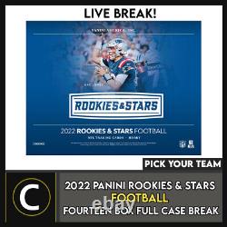 2022 Rookies & Stars Football 14 Box (full Case) Break #f1111 Pick Your Team