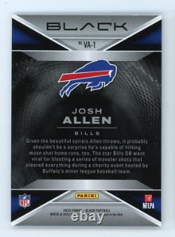 2023 Panini Black Josh Allen Vanta Case Hit SSP Insert VA-1 Buffalo Bills