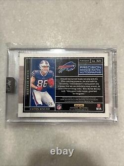 2023 Panini One Dalton Kincaid Rookie 4 Color Patch Auto /25 Buffalo Bills RC