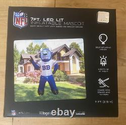 7' Air Blown LED Lit Inflatable NFL Buffalo Bills Billy Mascot Yard Decor New