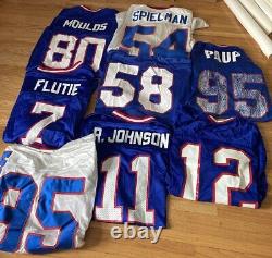 8 vtg Buffalo Bills reseller LOT jersey champion puma flutie moulds stitched