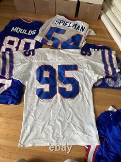 8 vtg Buffalo Bills reseller LOT jersey champion puma flutie moulds stitched