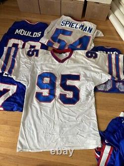 8 vtg Buffalo Bills reseller LOT jersey champion puma flutie moulds stitched