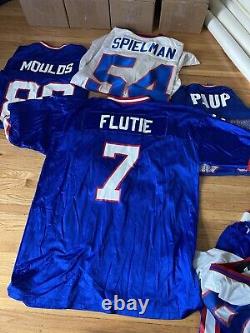 8 vtg Buffalo Bills reseller LOT jersey champion puma flutie moulds stitched