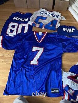 8 vtg Buffalo Bills reseller LOT jersey champion puma flutie moulds stitched