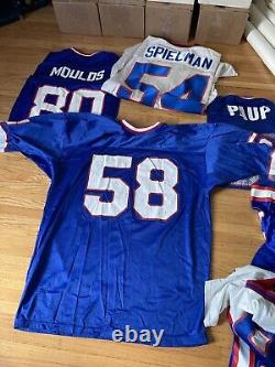 8 vtg Buffalo Bills reseller LOT jersey champion puma flutie moulds stitched