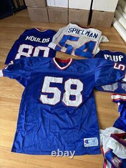 8 vtg Buffalo Bills reseller LOT jersey champion puma flutie moulds stitched