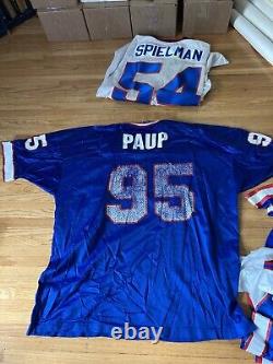 8 vtg Buffalo Bills reseller LOT jersey champion puma flutie moulds stitched