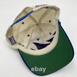 90's Buffalo Bills Logo Athletic Sharktooth NFL Pro Line Snapback Hat Cap Blue