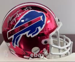 ANDRE REED HOF Auto Signed Buffalo Bills Chrome Edition Mini Helmet COA /2000