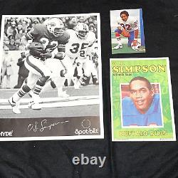 Amazing Vintage 1970s Collection O. J. Simpson Mixed Small Lot Sports Memorabilia