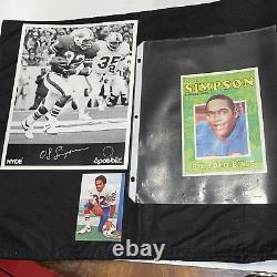Amazing Vintage 1970s Collection O. J. Simpson Mixed Small Lot Sports Memorabilia