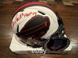 Andre Reed Autographed Buffalo Bills Lunar Eclipse Mini Helmet HOF 14 Beckett