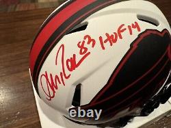 Andre Reed Autographed Buffalo Bills Lunar Eclipse Mini Helmet HOF 14 Beckett