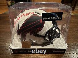 Andre Reed Autographed Buffalo Bills Lunar Eclipse Mini Helmet HOF 14 Beckett