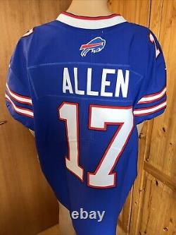 Authentic Josh Allen #17 Buffalo Bills Nike Elite On Field Jersey Mens Sz 52 NWT