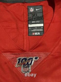 Authentic Josh Allen Buffalo Bills Red 100 Logo Nike Vapor Limited Jersey XL