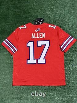 Authentic Josh Allen Buffalo Bills Red 100 Logo Nike Vapor Limited Jersey XL