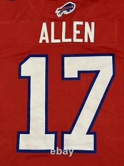 Authentic Josh Allen Buffalo Bills Red 100 Logo Nike Vapor Limited Jersey XL