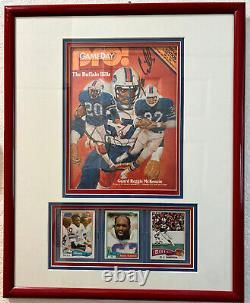 Autographed PRO GAME DAY program of Buffalo Bills Football stars & cards