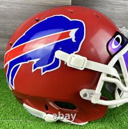 BUFFALO BILLS Authentic THROWBACK Football Helmet Bruce Smith Size Large