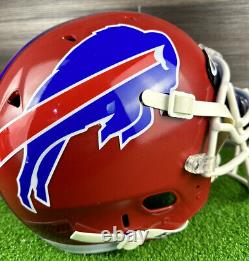 BUFFALO BILLS Authentic THROWBACK Football Helmet Bruce Smith Size Large