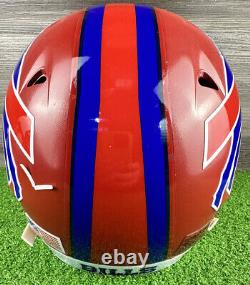 BUFFALO BILLS Authentic THROWBACK Football Helmet Bruce Smith Size Large