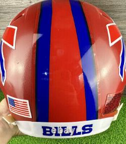 BUFFALO BILLS Authentic THROWBACK Football Helmet Bruce Smith Size Large