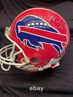 BUFFALO BILLS Autograph Eric Moulds #80 NFL Authentic Football Helmet Size larg